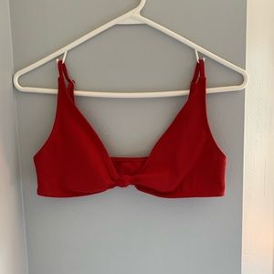 PACSUN RED SWIM TOP